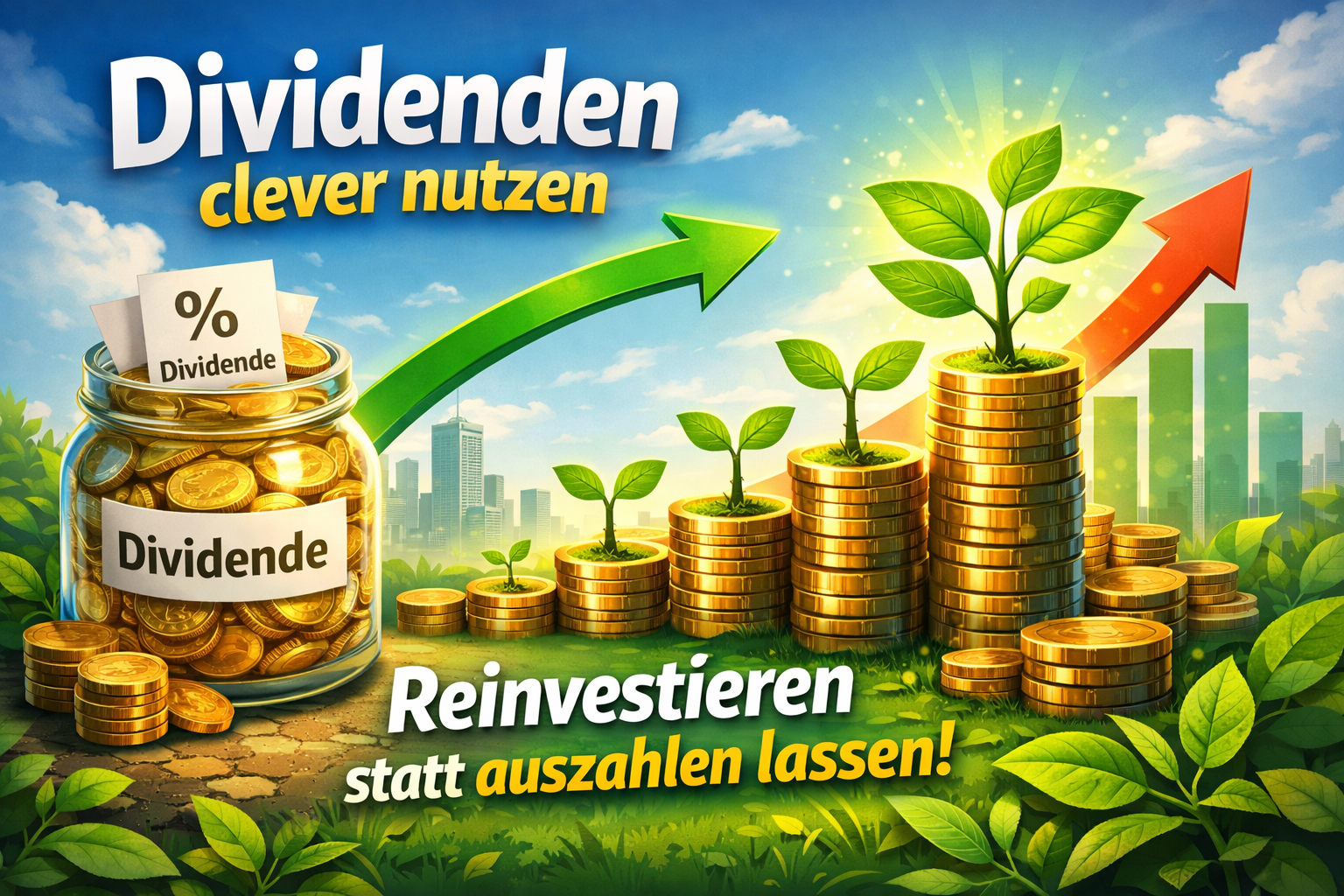 Dividenden clever nutzen: Reinvestieren statt auszahlen lassen